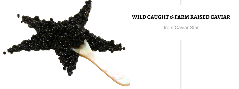 wild caught and farm raised caviar in stock